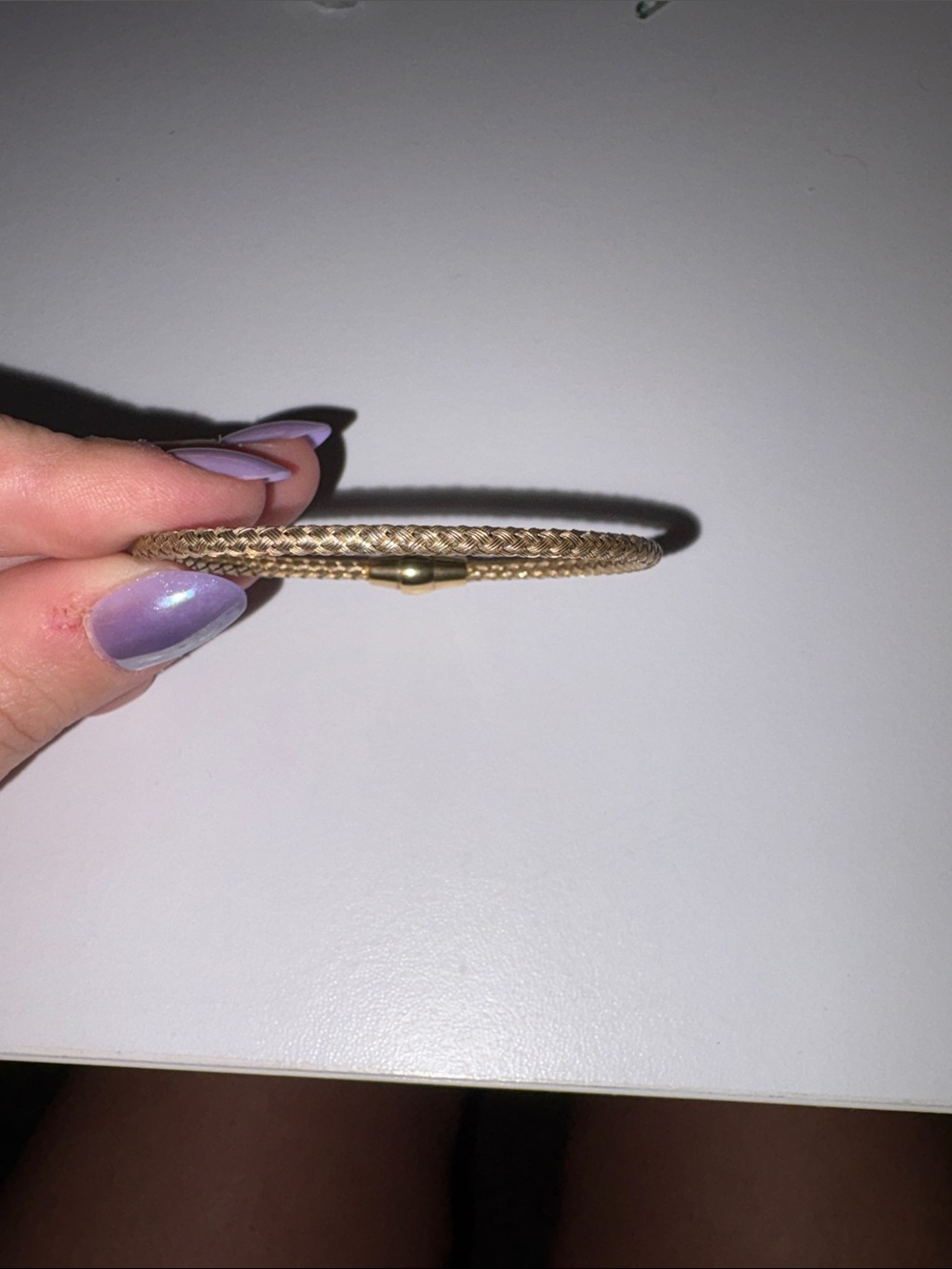 Italian Braided Bangle Bracelet - Picture 3 of 3